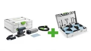 Festool rts 400 req gr-sys p levigatrice orbitale 250 w con set di abrasivi 578205 - dettaglio 1