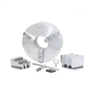 Fervi m075a/400 mandrino di precisione autocentrante 3+3+3 griffe per tornio - dettaglio 1