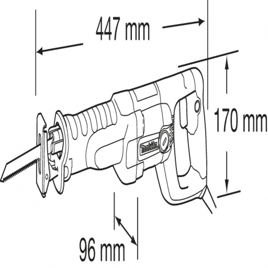 Seghetto Dritto Gattuccio 1010W Makita JR3050T D. 130 mm.