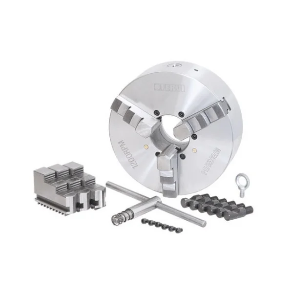 Fervi m078a/320/d1-6 mandrino camlock autocentrante di precisione a 3+3 griffe - dettaglio 1
