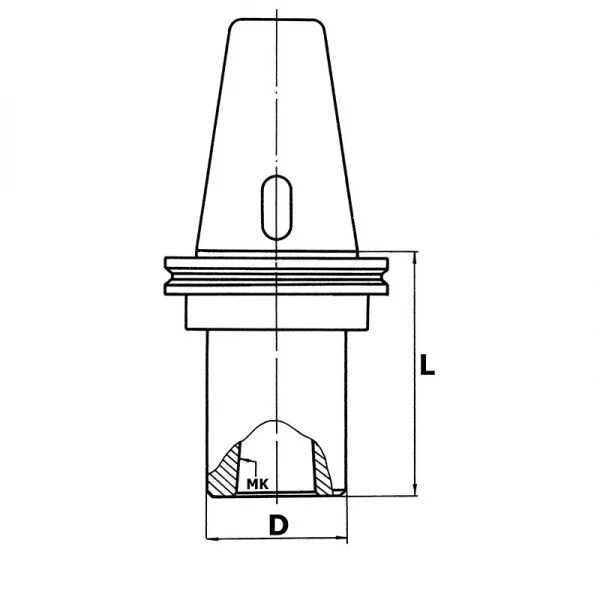 Fervi 1/4a40 mandrino porta punte per fresatrice - dettaglio 2