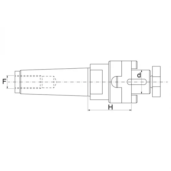 Fervi 16/cm3 mandrino combinato cono morse 3 - dettaglio 2