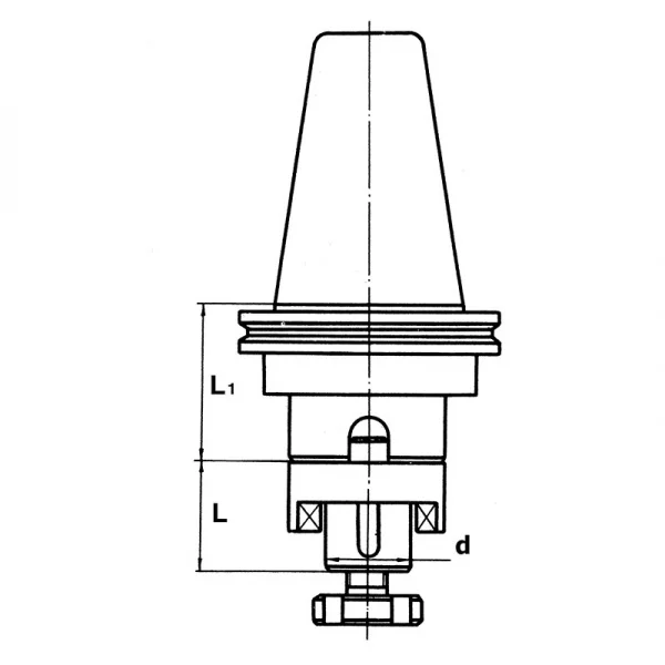 Fervi 27a40 mandrino porta frese combinato rettificato - dettaglio 2
