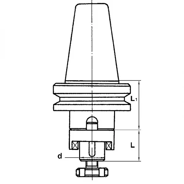 Fervi 40/d50 mandrino combinato porta frese temprato e rettificato - dettaglio 2