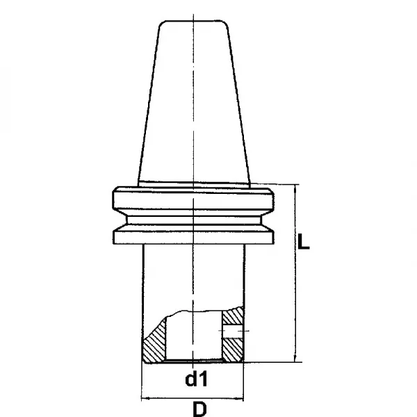 Fervi 4/25d50 mandrino weldon porta frese con vite di serraggio - dettaglio 2