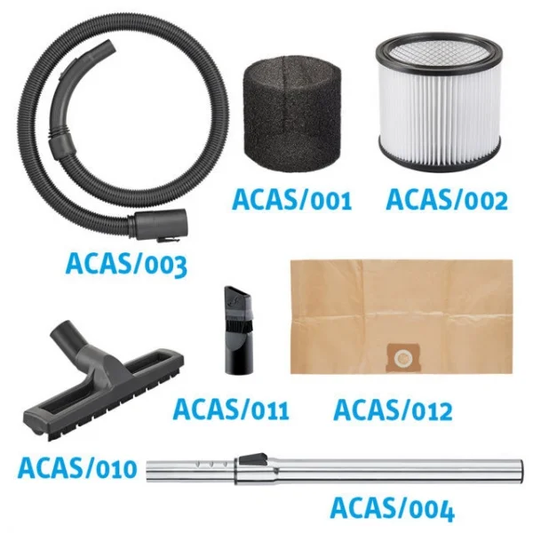 Fervi a040/60a aspirapolvere industriale per solidi e liquidi 60 l - dettaglio 2