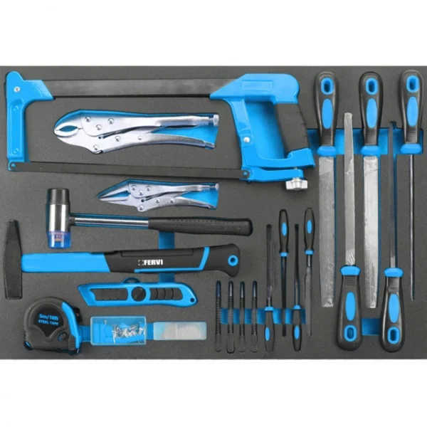Fervi c900ca cassettiera mobile 6 cassetti con assortimento 290 pz. - dettaglio 3