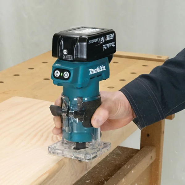 Makita drt52rf1j rifilatore fresatrice brushless a batteria 18 v - dettaglio 7
