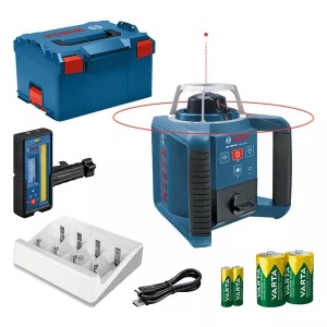 Bosch GRL 300 HV + LR 45 Livella laser rotante con batterie ricaricabili Varta - 0601061506