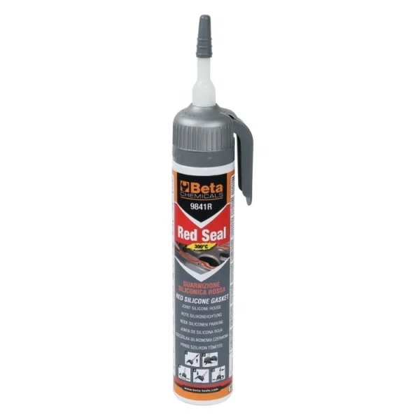 Beta 9841r p200 sigillante siliconico rosso a reticolazione acetica 200 ml 098410020 - dettaglio 1