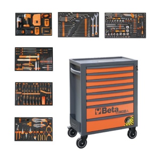 Beta 2400 rsc24a/8-6m vi cassettiera antiribaltamento 8 cassetti con assortimento 411 pz. 024004008 - dettaglio 1