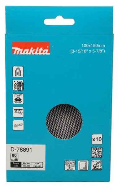Makita  abrasivo con supporto a rete delta 100x150 mm 10 pz. - dettaglio 2