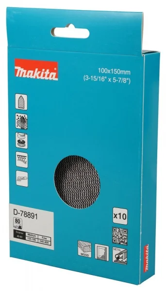 Makita  abrasivo con supporto a rete delta 100x150 mm 10 pz. - dettaglio 3