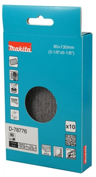 Makita  abrasivo con supporto a rete 80x130 mm 10 pz. - dettaglio 3