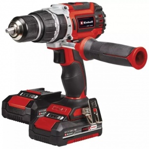 Einhell tp-cd 18/60 li- i bl trapano a percussione brushless 18 v con due batterie e accessori 4514206 - dettaglio 1