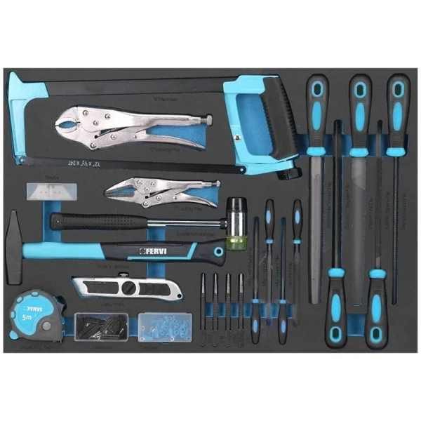 Fervi a007g/kit arredo officina modulare con utensili 290 pz. - dettaglio 3