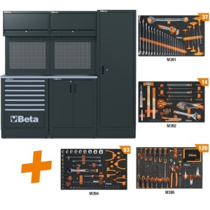 Beta rsc50 2.0 d/224ut composizione arredo officina con utensili 224 pz. 050001090 - dettaglio 1