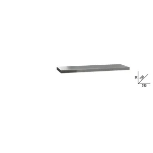 Beta rsc50 2.0 px/1-0,7mt piano di lavoro 0,75 m in mdf rivestito acciaio inox 050001127 - dettaglio 1