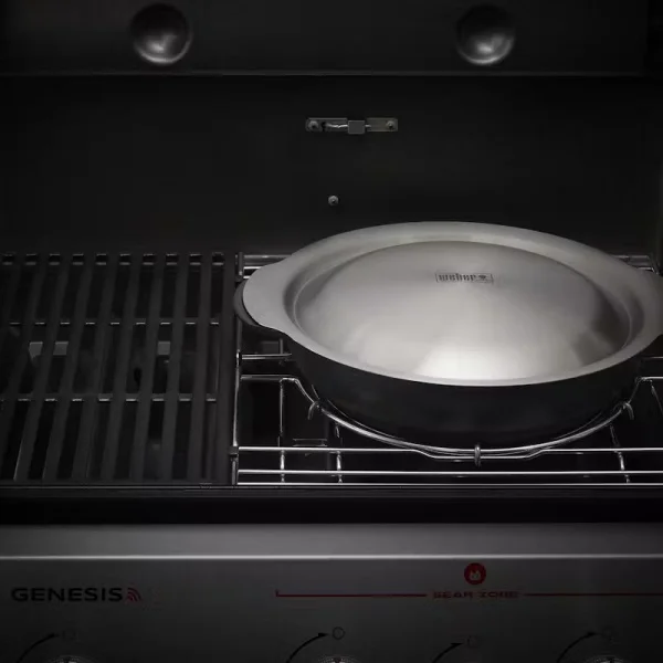 Weber 7607 weber crafted - wok con cestello di cottura a vapore - dettaglio 3