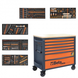 Beta bw 2400axlp/5m cassettiera mobile antiribaltamento con assortimento 418 pz. 024006348 - dettaglio 1