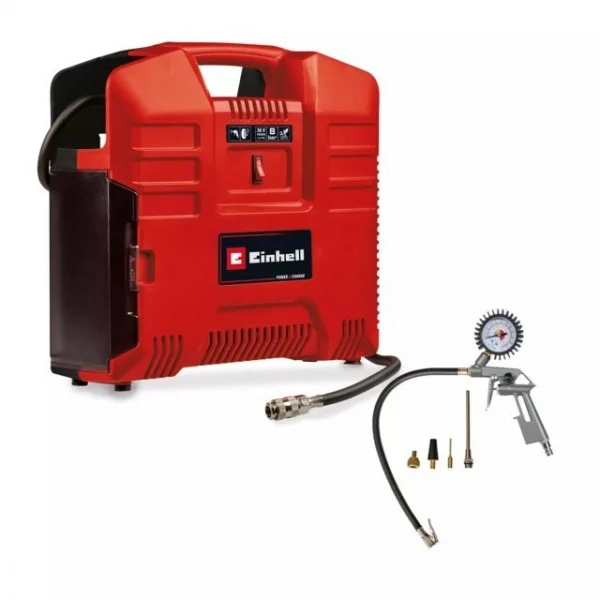 Einhell TE-AC 36/8 Li OF Set - Solo Compressore portatile PXC 36 V Oil Free senza batterie