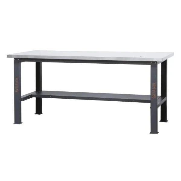 Beta C58BC-X2,1 Banco da lavoro con piano MDF rivestito Inox 2,1 m