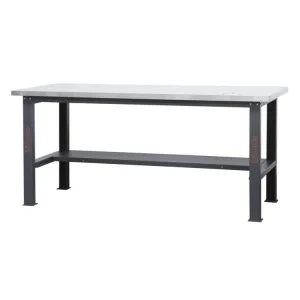 Beta C58BC-X2,1 Banco da lavoro con piano MDF rivestito Inox 2,1 m - 058000626