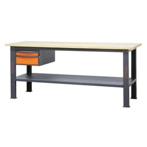 Beta c58bc-w2,1 2c/o banco da lavoro con piano in legno 2,1 m e 2 cassetti - dettaglio 1