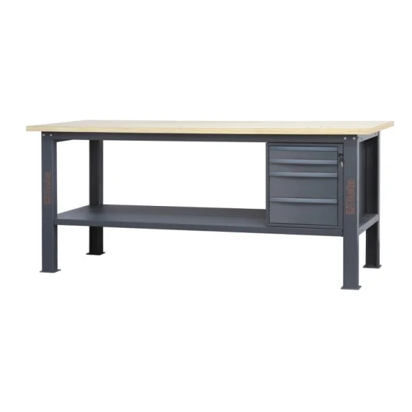 Beta c58bc-w2,1 4c/a banco da lavoro con piano in legno 2,1 m e 4 cassetti - dettaglio 1