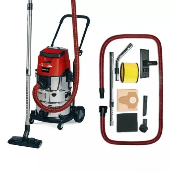 Einhell te-vc 36/30 li s - solo aspiratore pxc aspira solidi e liquidi 36 v senza batterie 2347140 - dettaglio 1