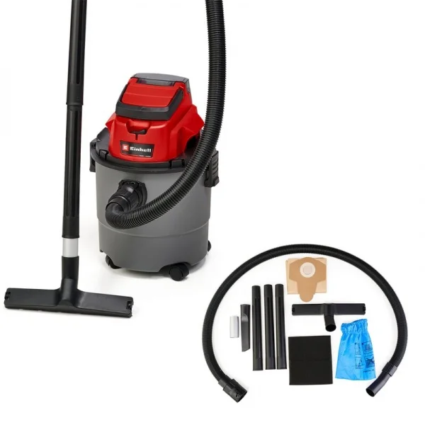 Einhell TC-VC 18/15 Li S - Solo Aspirapolvere PXC solidi e liquidi 18 V senza batteria - 2347145