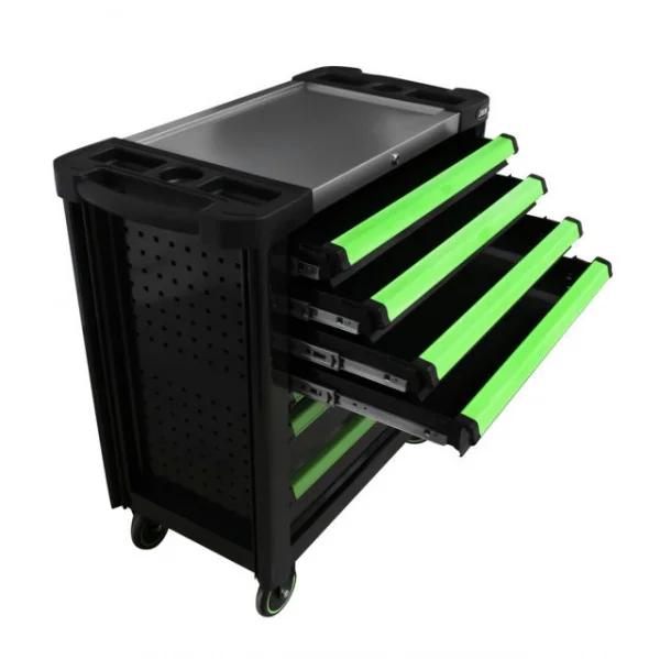 Jbm 53869 cassettiera portautensili xl verde con 7 cassetti - dettaglio 2