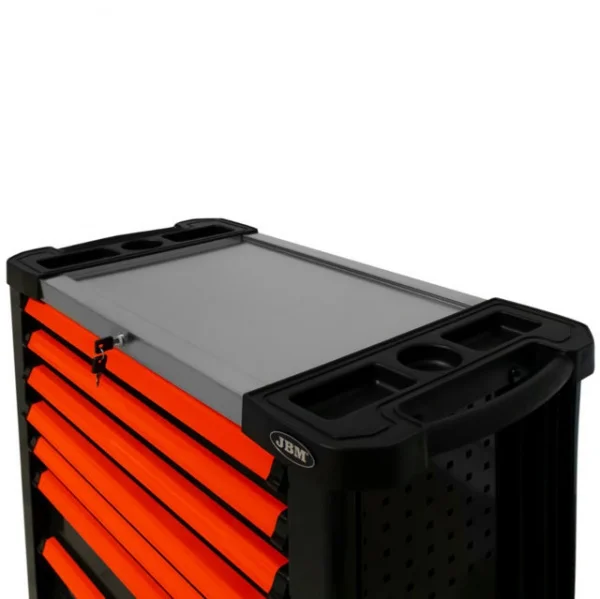 Jbm 53870 cassettiera portautensili xl rossa con 7 cassetti - dettaglio 3