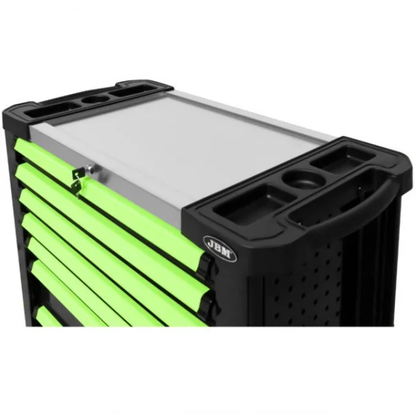 Jbm 53912 cassettiera portautensili verde xl con 7 cassetti - dettaglio 3