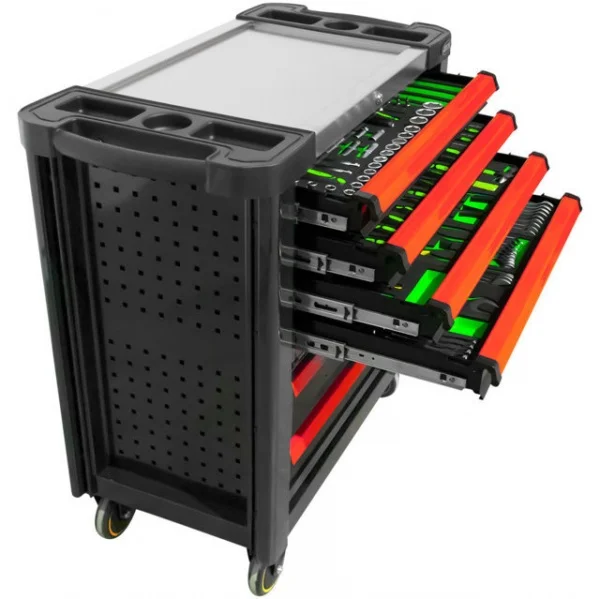 Jbm 53913 cassettiera rossa portautensili xl con 7 cassetti - dettaglio 2