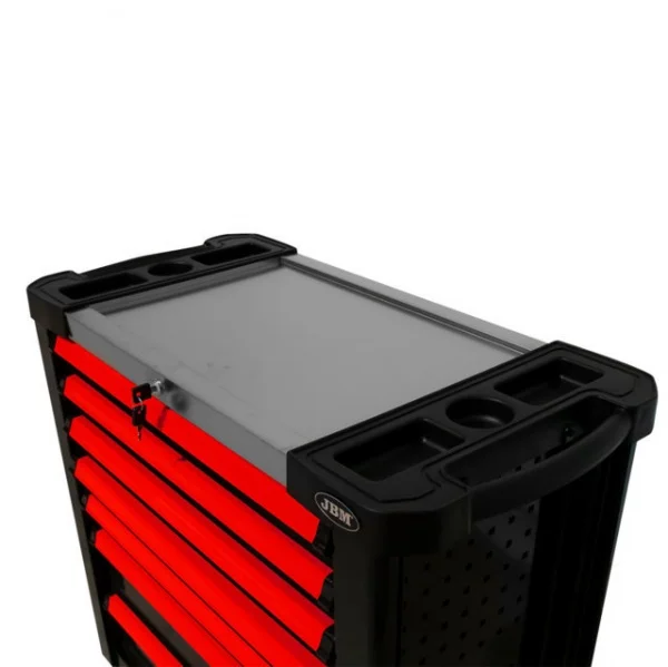 Jbm 53913 cassettiera rossa portautensili xl con 7 cassetti - dettaglio 3