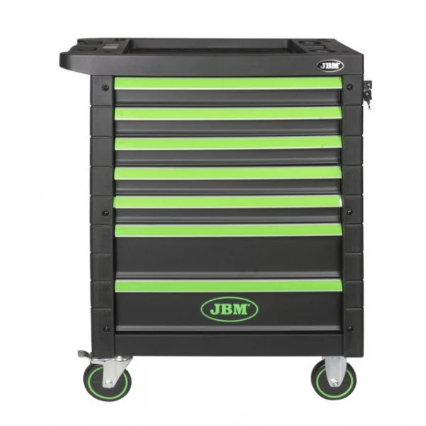 Jbm 53951 cassettiera verde 7 cassetti con attrezzi - dettaglio 4
