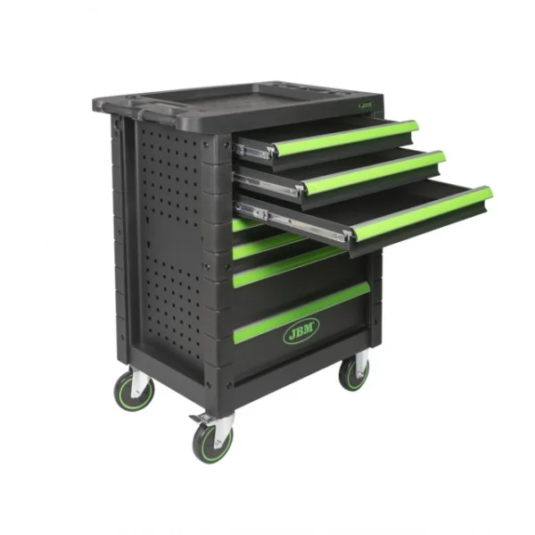 Jbm 54006 cassettiera verde a 7 cassetti senza utensili - dettaglio 3