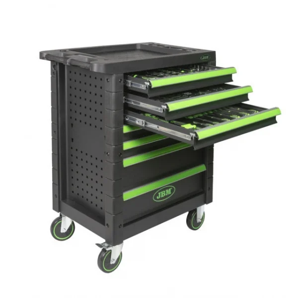 Jbm 54240 cassettiera 7 cassetti verde per autocarri - dettaglio 3
