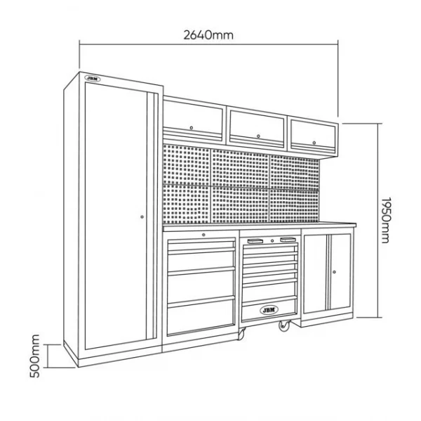 Jbm 54327 composizione arredo officina - dettaglio 5
