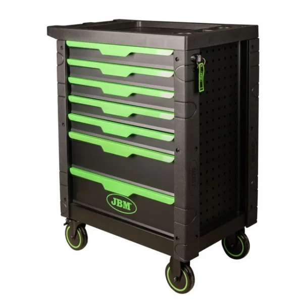 Jbm 54503 cassettiera a 7 cassetti verde senza utensili - dettaglio 2