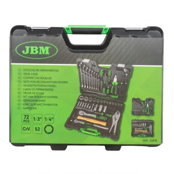 Jbm 51818 valigetta portautensili con assortimento 72 pz. - dettaglio 5