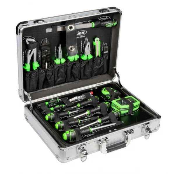 Jbm 53444 valigetta in alluminio con assortimento 108 pz. - dettaglio 2