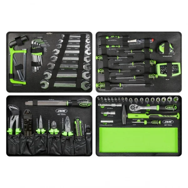 Jbm 53444 valigetta in alluminio con assortimento 108 pz. - dettaglio 6