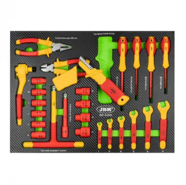 Jbm 54093 termoformato morbido con utensili isolati 26 pz. - dettaglio 2