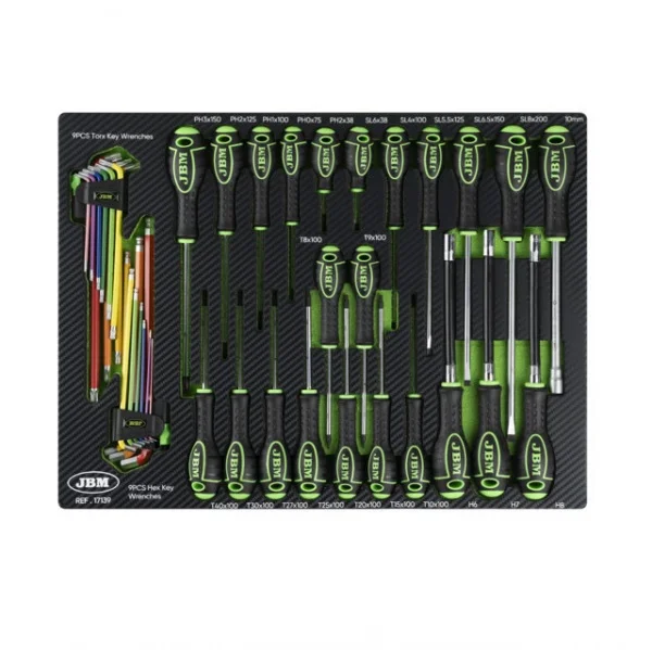 Jbm 17139 termoformato morbido con utensili 18 pz. - dettaglio 1