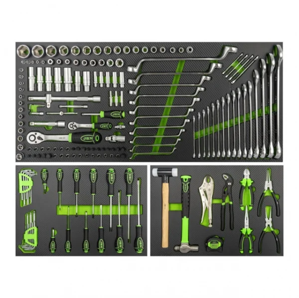 JBM 17729 Set di 3 termoformati morbidi con utensili 172 Pz.