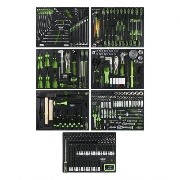 JBM 54720 Set di 7 termoformati con utensili 395 Pz.