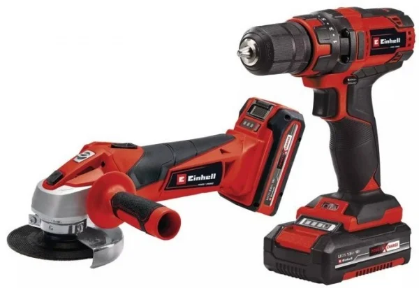Einhell TC-TK 18 Li Kit Set smerigliatrice e trapano con batteria 18 V