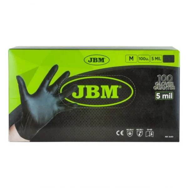 Jbm  guanti in nitrile 5 mil da 100 pz. 54151 - dettaglio 2